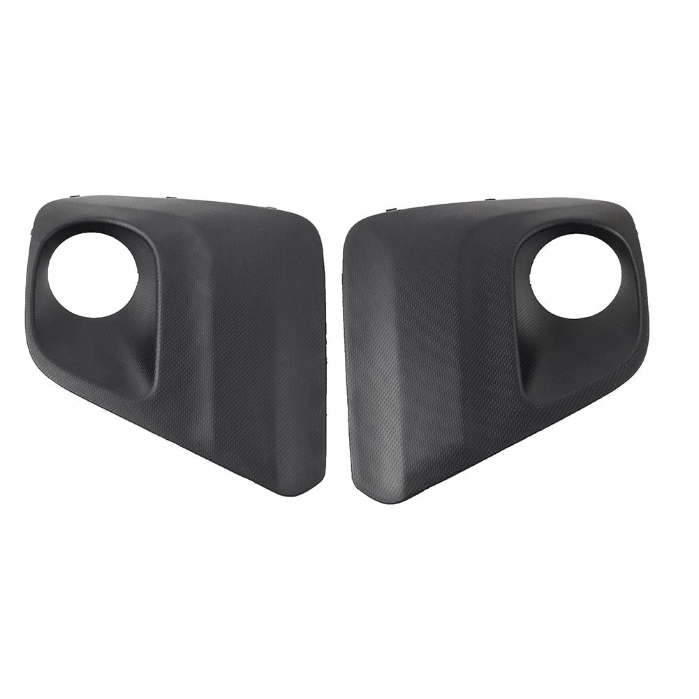 1 Pair Front Bumper Fog Light Bezel Cover Black For Subaru Forester 2019-2021