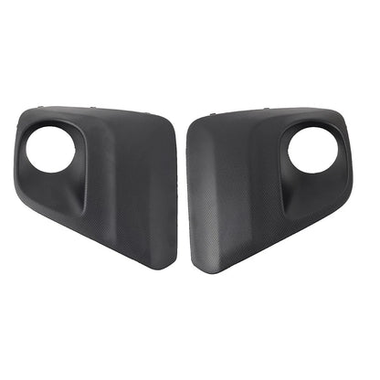 1 Pair Front Bumper Fog Light Bezel Cover Black For Subaru Forester 2019-2021