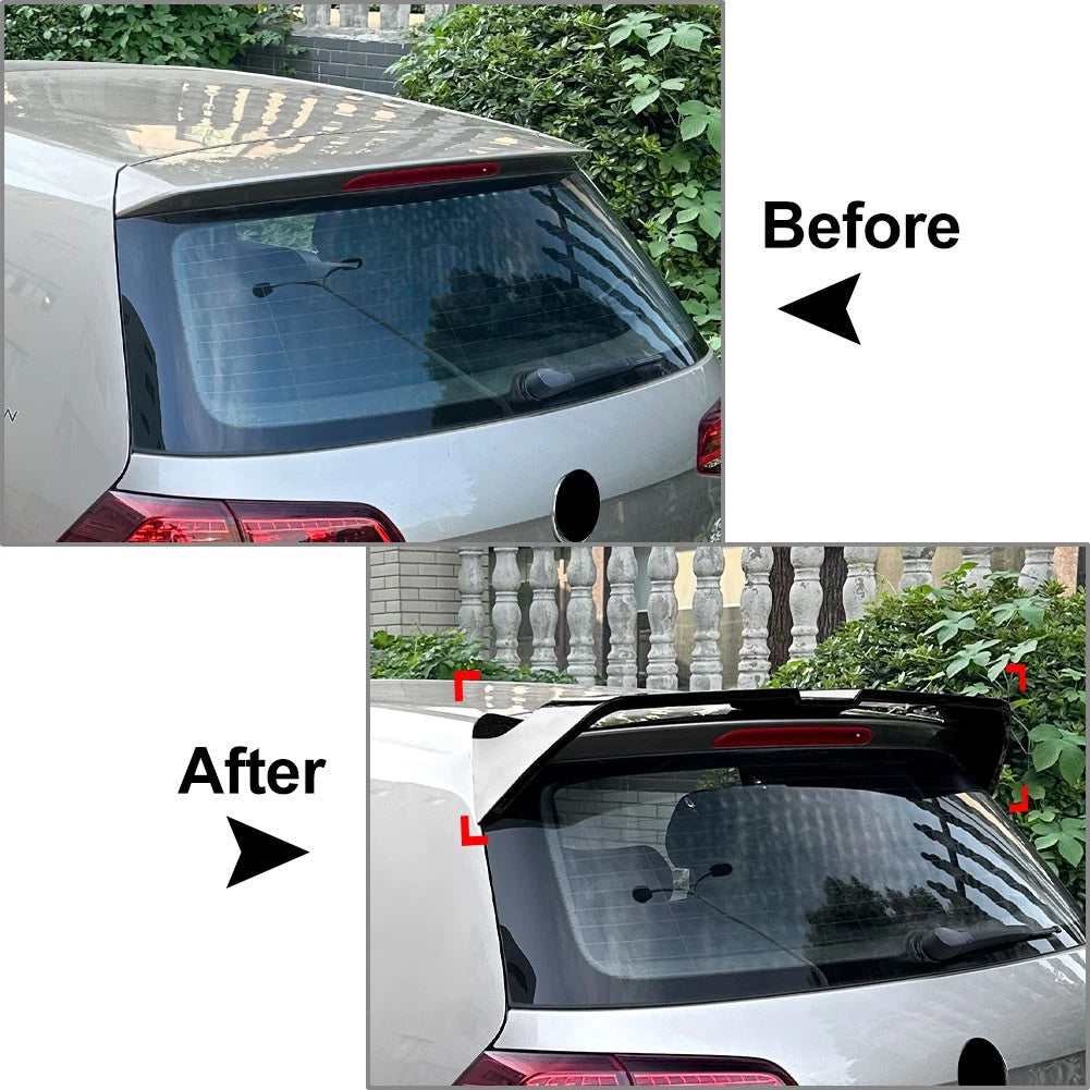 Rear Window Roof Spoiler Wing For VW Golf MK7 MK7.5 Standard Version 2013-2021