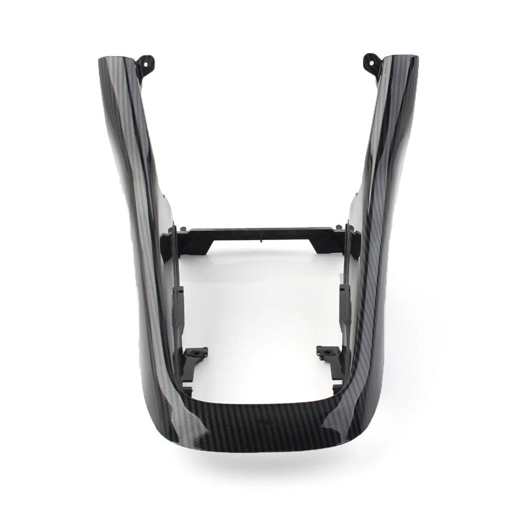 1x Front Console Cover Surround Trim For VW Golf MK6 2009-14 Carbon Fiber Black