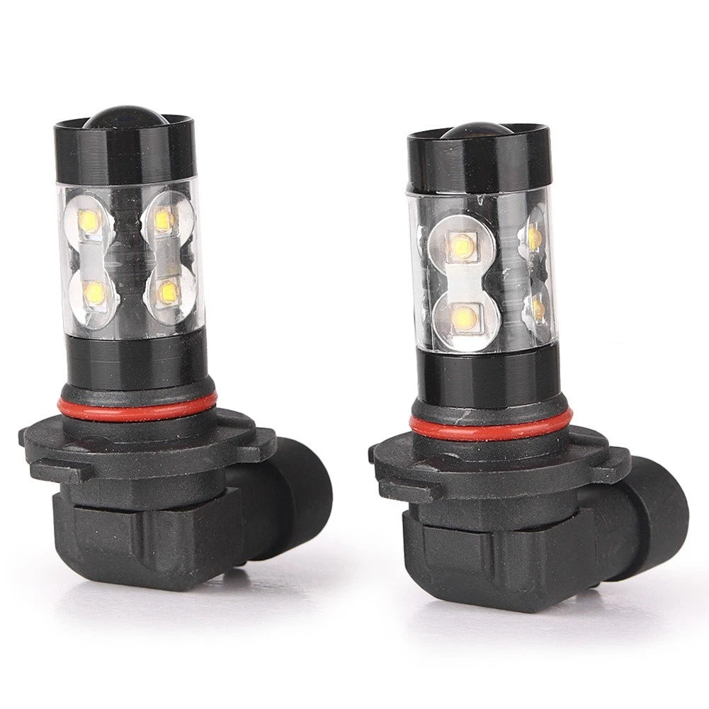 2pcs Car LED Fog Daytime Driving Headlights Lamp Bulbs Cool White H10 50W 6000K