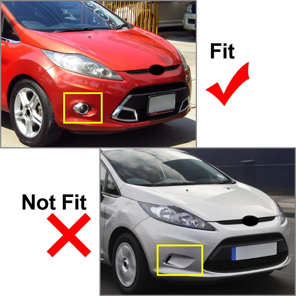 Pair Fog Light Daytime Running Driving Light For Ford C-MAX Fiesta Focus Transit
