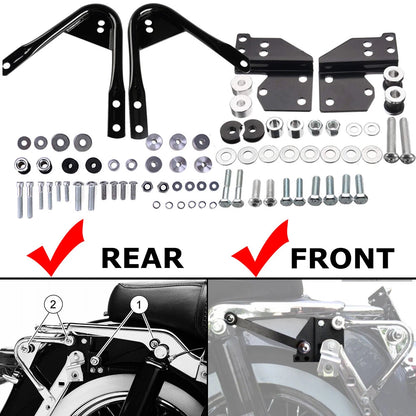 Backrest Sissy Bar Tour Rack Docking Hardware For Harley Touring Glide Road King