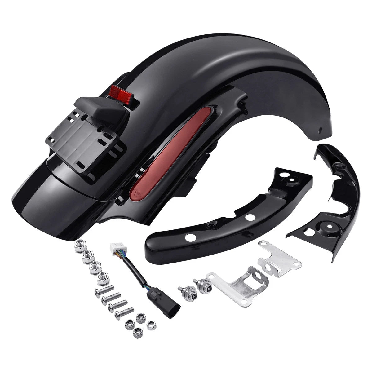 5" Saddlebags 6X9" Speaker Lids & LED Rear Fender Fit For Harley Touring 09-13
