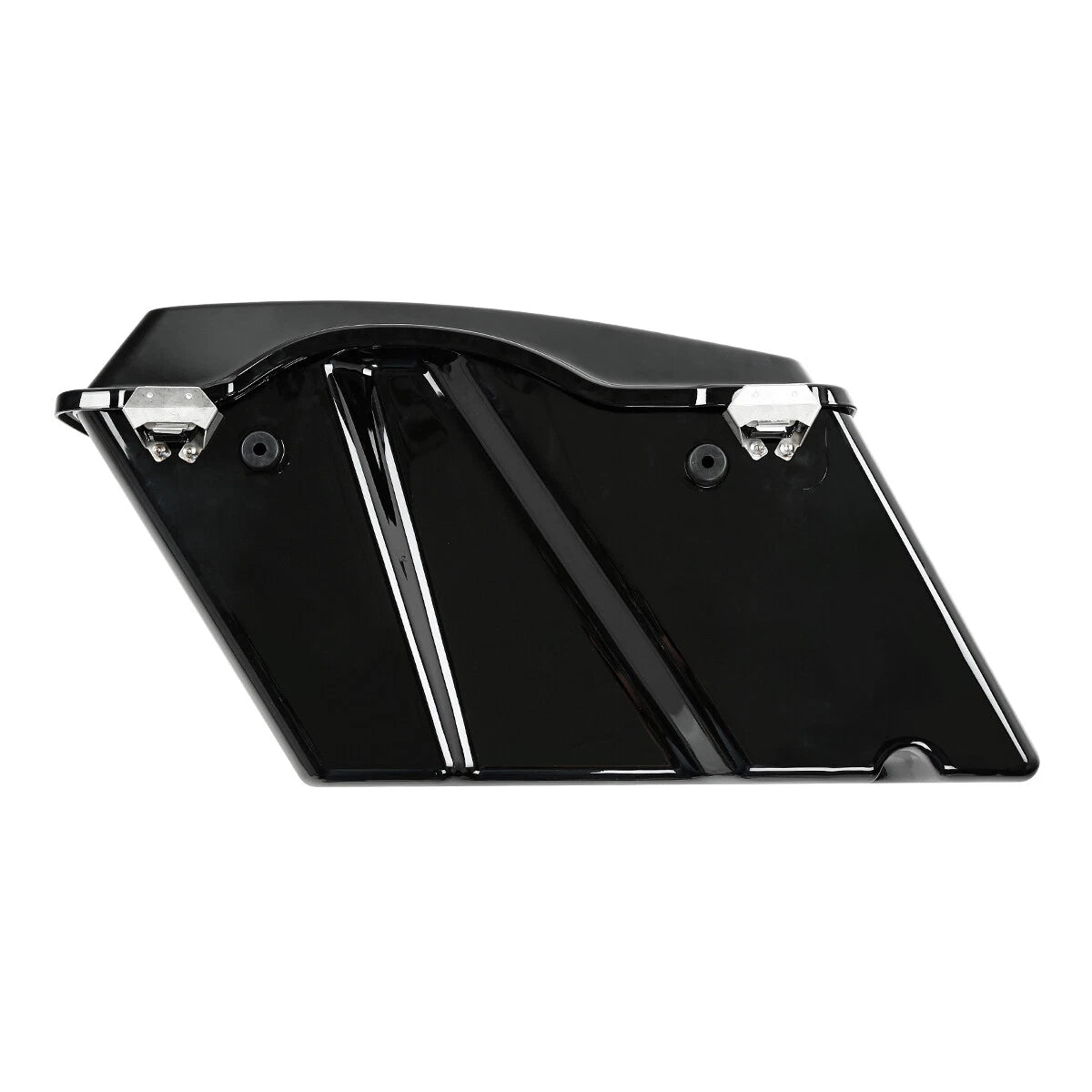 Hard Saddle Bags Bag W/ Chrome Conversion Brackets For HARLEY Heritage Softail