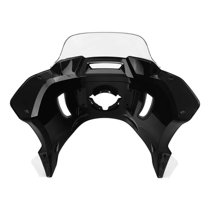 Black Headlight Fairing Windshield Bracket For Harley FXLRST LOW RIDER ST 22-25