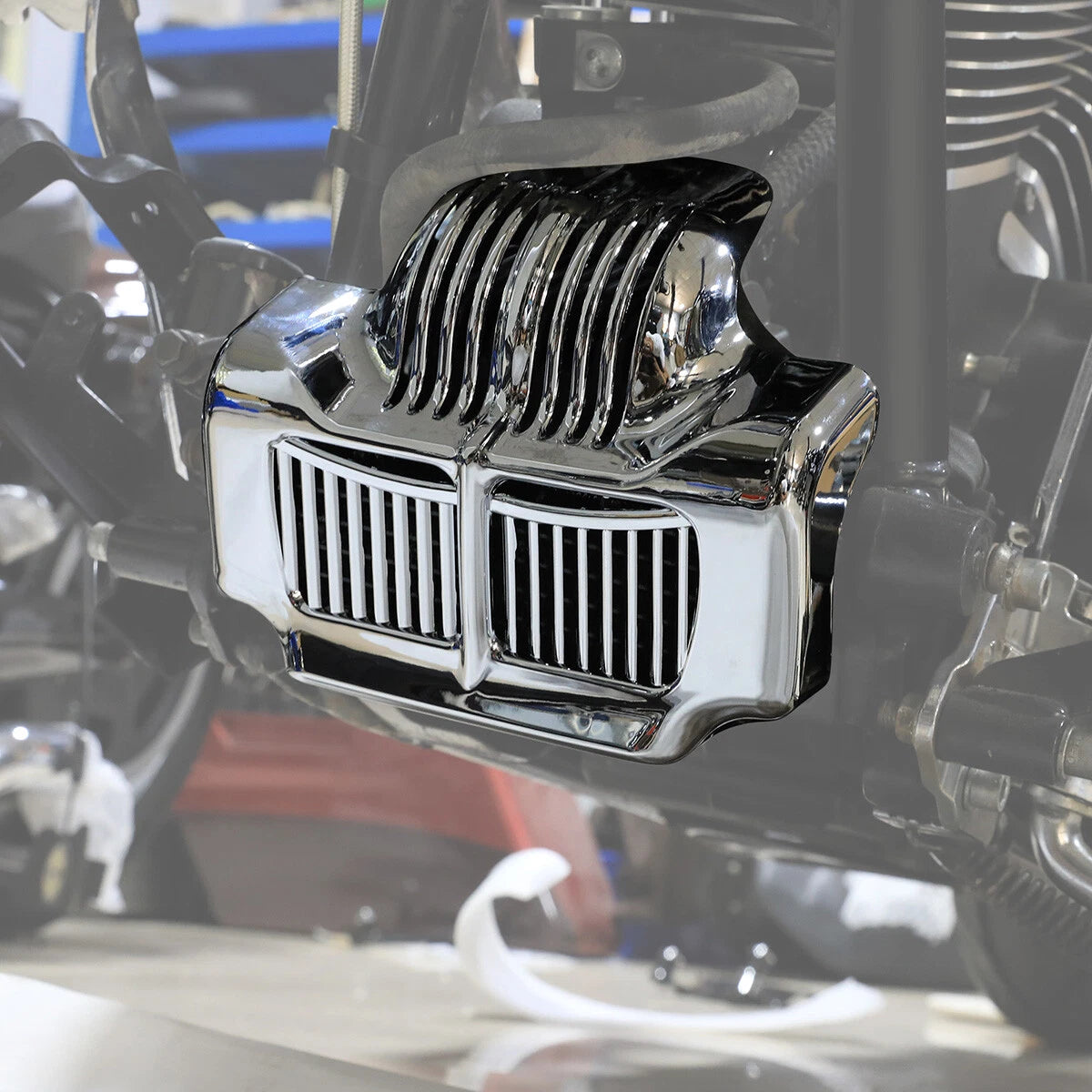 Chrome Oil Cooler Cover For Harley Touring Electra Street Glide 2011-2016 12 13