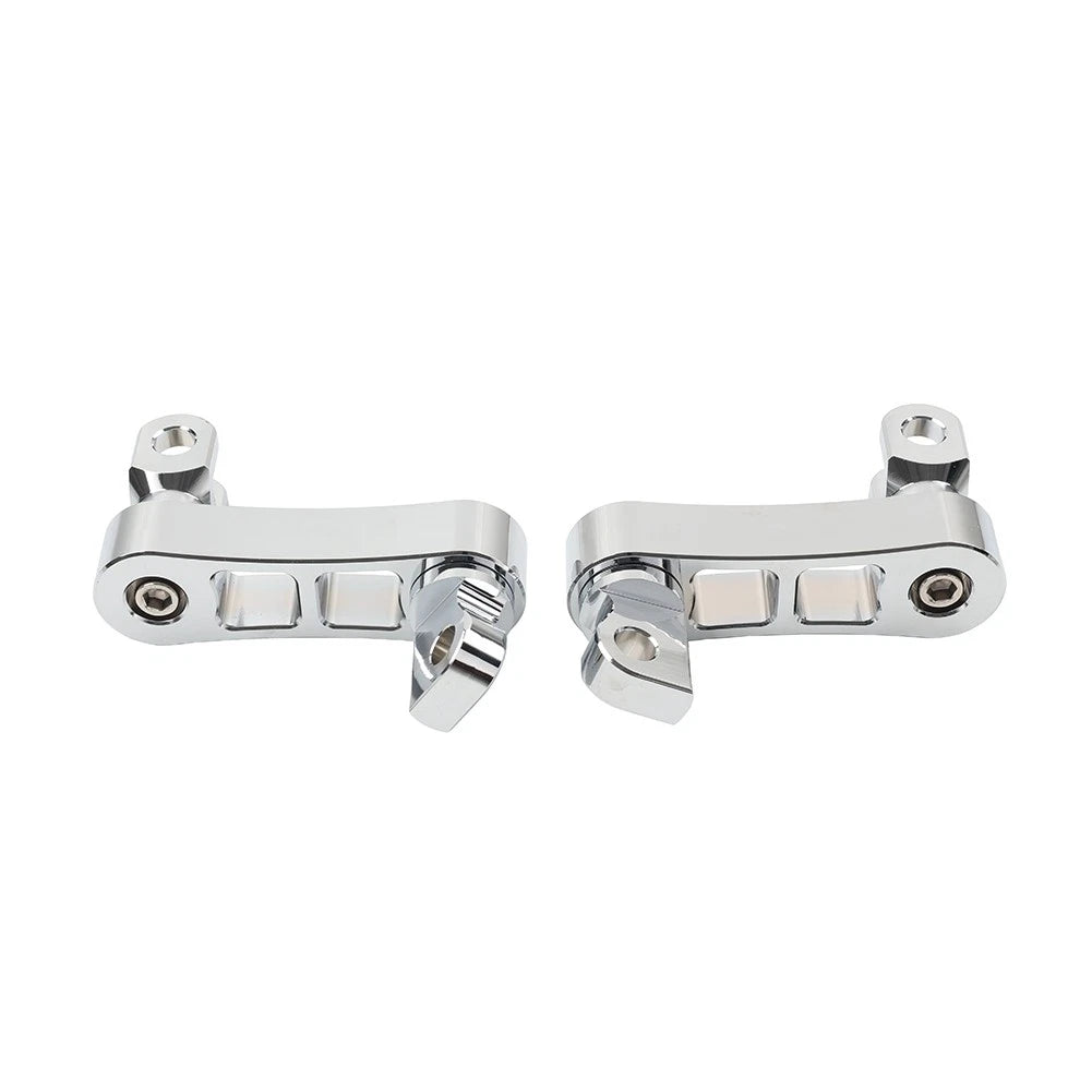 Foot Peg Mount Extensions For Harley Sportster XL883 XL1200 Softail Dyna Chrome