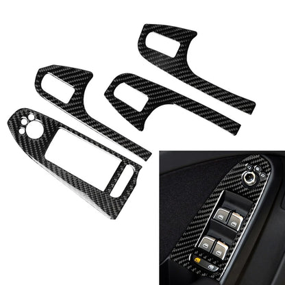 4 PCS Interior Door Armrest Buttom Cover Trim For Audi A4 B8 2008-2014 US