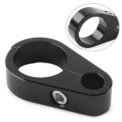 Motor Brake Clutch Cable Wire Clamp Clip Fit For Harley 1'' Handlebar Black