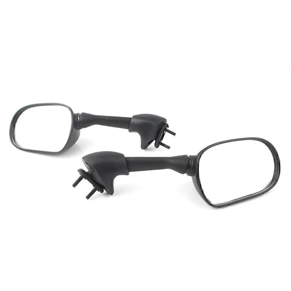 Pair Rearview Side Mirror for Yamaha YZF R6 2001 2002 Black ABS Plastic Shell