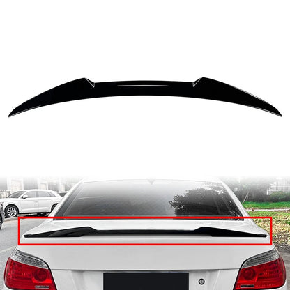 Rear Trunk Spoiler Wing Lip For BMW 5 Series E60 Sedan 2004-2010 Glossy Black