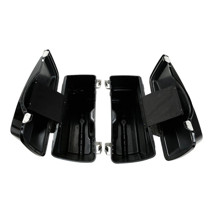 Hard Saddle Bags Bag W/ Chrome Conversion Brackets For HARLEY Heritage Softail