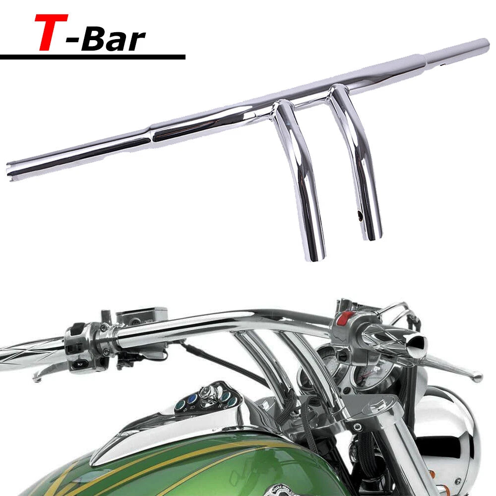 1-1/4" Fat 8" Rise T-Bars Handlebars For Harley Dyna Softail Sportster Drag Bar