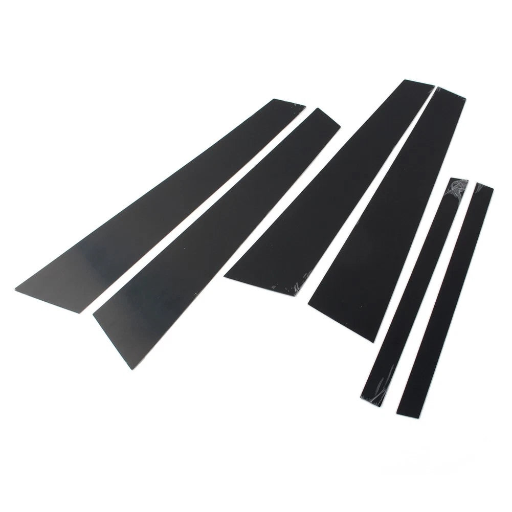 6 Pcs Car Door Window Column BC Pillar Post Trim For BMW 5 Series F10 2011-2017