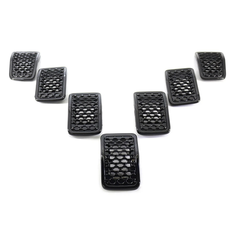 1 Set Front Bumper Kidney Mesh Grille For Jeep Cherokee 2019-2022 6AZ88DX8AB