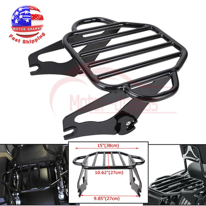 Two Up Tour Pak Luggage Rack For Harley Street Electra Glide Road King 2009-2022