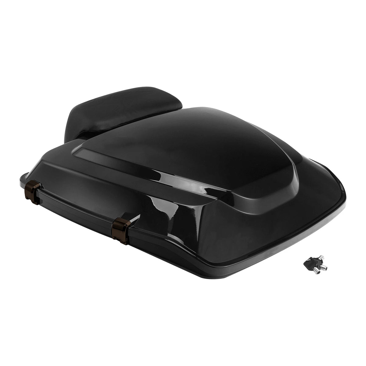 Black Razor Trunk Backrest Pad Fit For Harley Touring Road Glide 14-25