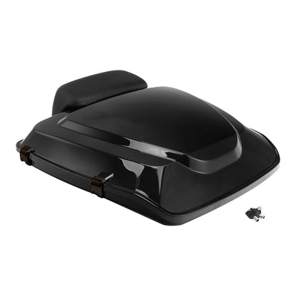 Black Razor Trunk Backrest Pad Fit For Harley Touring Road Glide 14-25
