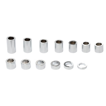 Chrome Wheel Axle Spacer Kit ID 3/4" OD 1 1/8" Fit Harley Softail Dyna Road King