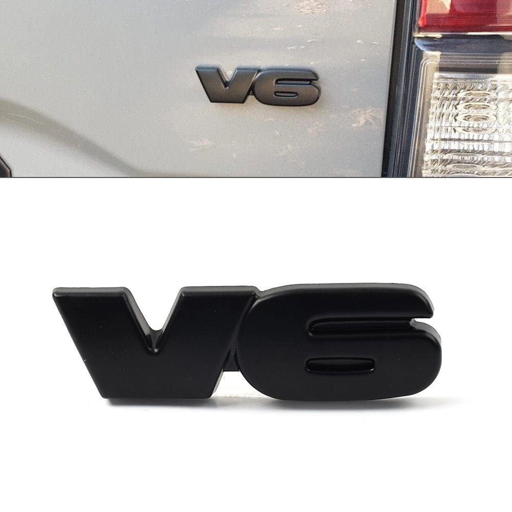V6 3D Tailgate Emblem Badge Overlays Fit For Toyota Tacoma 4Runner Tundra