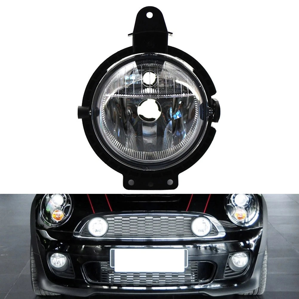 1PCS Black Front Bumper Fog Light Lamp For BMW Mini Cooper 2006-up