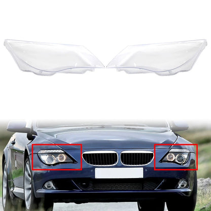 Headlight Lens Headlamp Cover For BMW 6 Series E63 E64 M6 08-10 Transparent USA