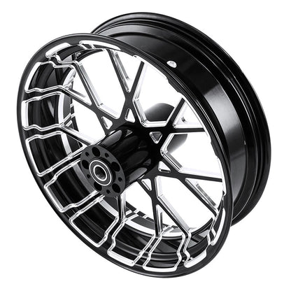 18'' Rear Wheel Rim Hub Disc & Belt Pulley Fit For Harley Electra Glide 1997- 20