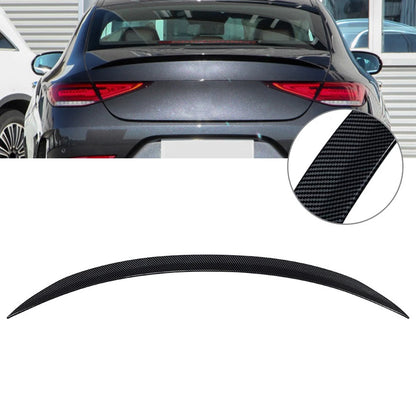 Rear Trunk Lip Spoiler For Mercedes Benz CLS Class C257 19-22 Carbon Fiber Black