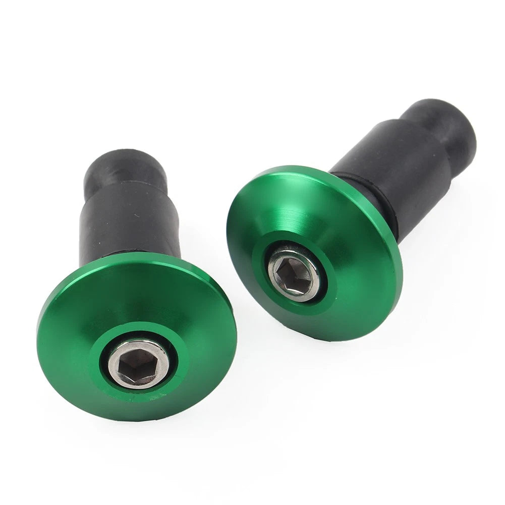 CNC 7/8'' Handle Bar End Weights Handlebar Grips Cap Plugs Dirt Bike Green USA