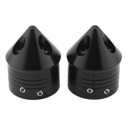 Front Wheel Axle Nut Covers Cap For Harley Touring Road Glide Dyna Softail Black