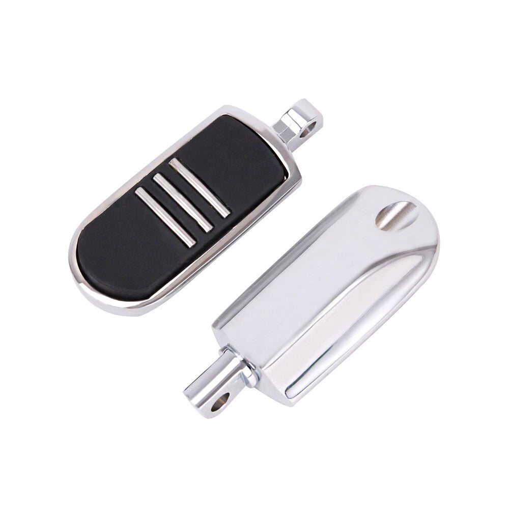 Chrome Motorcycle Foot Pegs Footrest For Harley Touring Dyna Softail Sportster