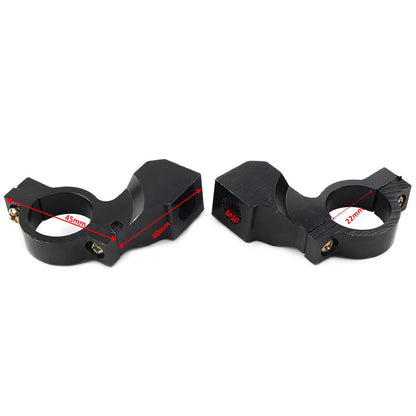 10mm Thread 7/8" Bike Handlebar Rearview Mirror Mount Bracket Clamp Motor Black