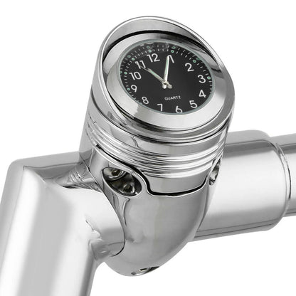 Universal 1 1/4" Front Handlebar Clock Mount For Harley Custom Cruiser Chopper