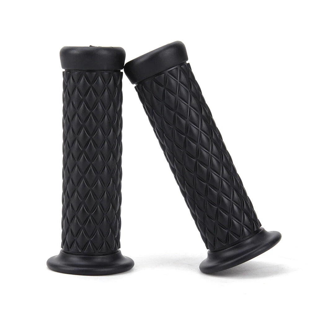 7/8"&1" Motorcycle Hand Grips Bar End Handlebar Gel For Cafe Racer Dirt Bike ATV