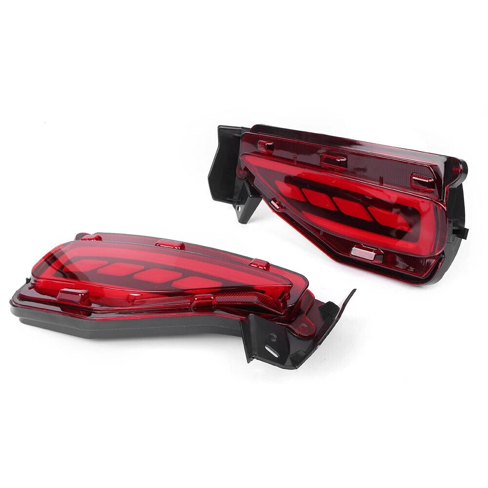 LED Rear Bumper Lamps Brake Tail Light Fog Lamp Fit Toyota Fortuner 2015-2017