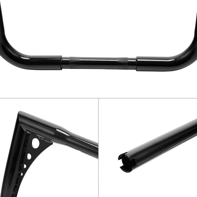 15" Rise Ape Hanger 1-1/4" Handlebar For Harley Touring FLHF FLHT 1982-13 Chrome