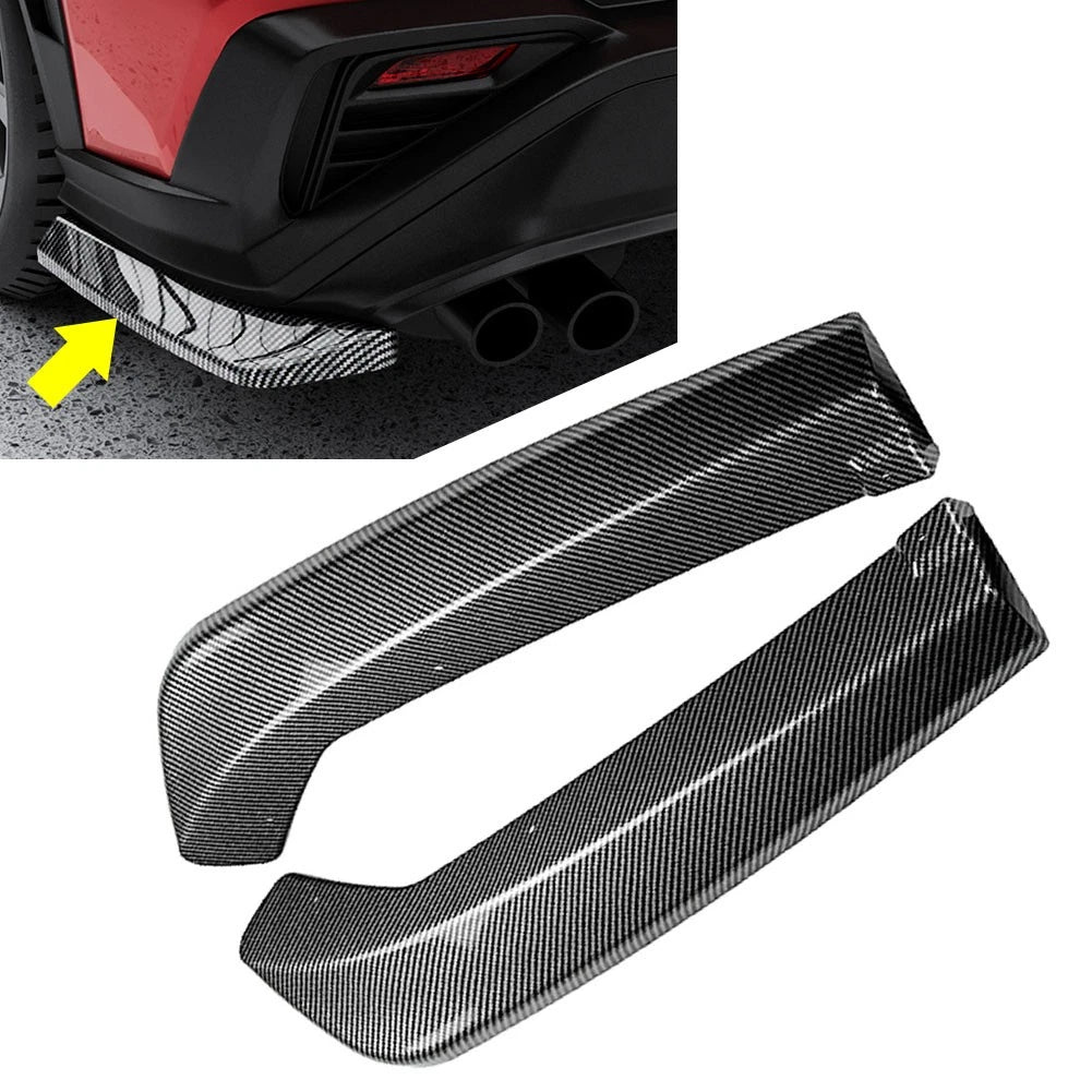 2pcs ABS Rear Bumper Lip Side Splitter Apron For Subaru WRX STI VB 2022+