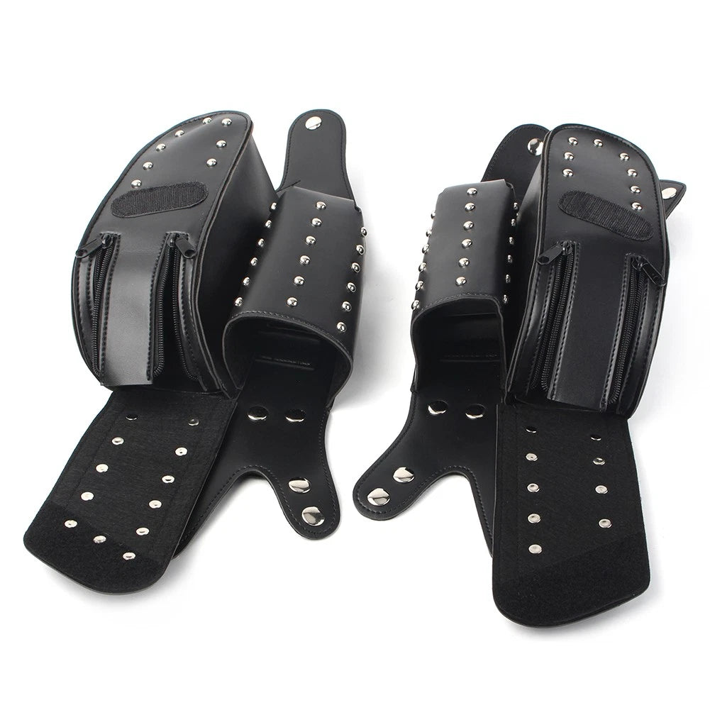 Engine Bar Saddlebag Guard Bag Water Bottle Holder For Harley Touring FLHT FLHR