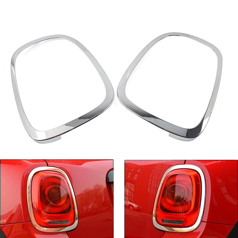 Rear Taillight Ring Bezel Trim Cover Fit BMW Mini Cooper F55 F56 F57 2Pcs