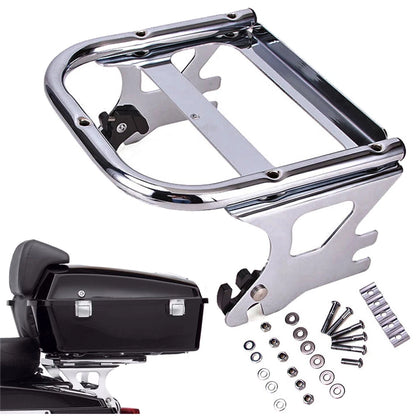 Chrome Two-up Tour Pack Mounting Luggage Rack For Harley 97-08 Touring Road King