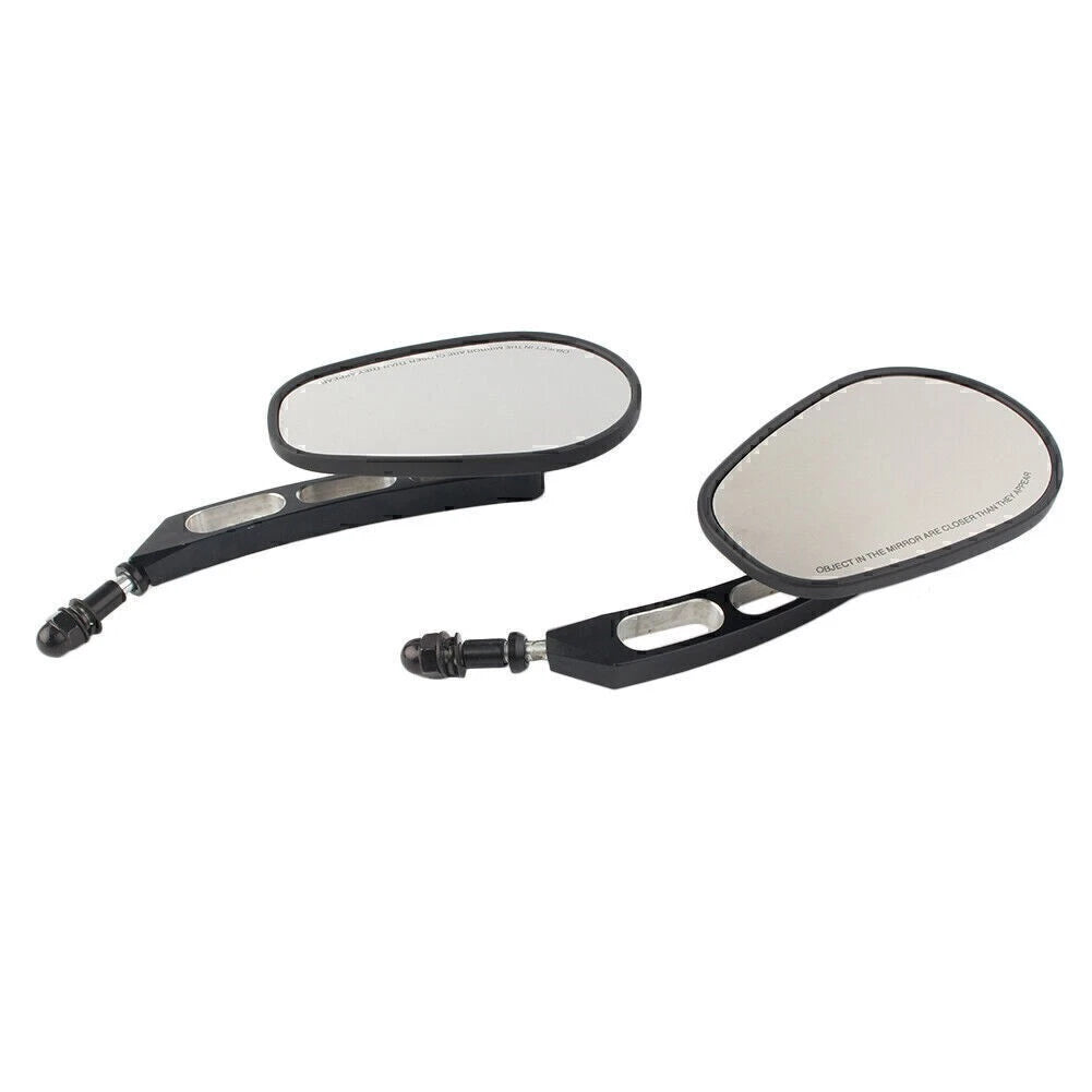 2PCS Rearview Side Mirror Matte Black fit Sportster 883 Softail Touring Dyna mo
