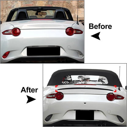 Carbon Fiber Tail Wing Rear Trunk Spoiler Lip For Mazda MX-5 Miata ND 2016-2024