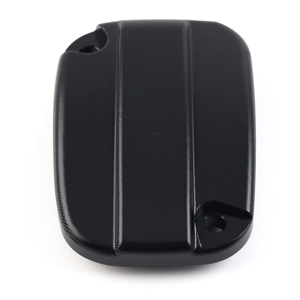 Brake Cylinder Reservoir Cover Cap Black For Harley Touring Road King Road Glide