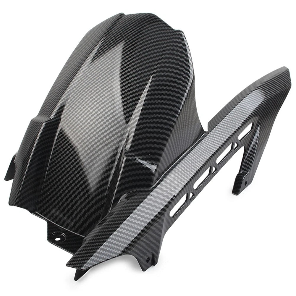 Carbon Fiber Rear Hugger Fender Mudguard Chain Guard For Kawasaki Z900 2017-2023