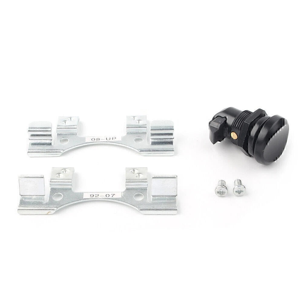 Fuel Door Push Button Gas Oil Cap Latch for Harley Street Glide FLHX 2007-2016