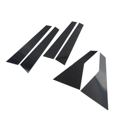Door Window Pillar Post Cover Trim Kit For Hyundai Genesis G80 2015-2022 Black