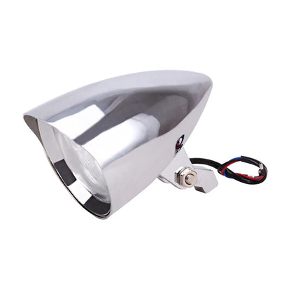 Chrome Bullet Headlight Assembly For Harley Sportster XL Softail Bobber Chopper