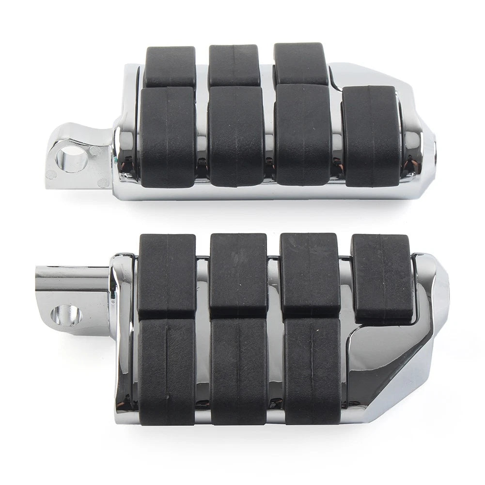 US 2PCS 32mm 1.25" Male Foot pegs Footrest Pedal For Harley Iron XL 883 Chrome