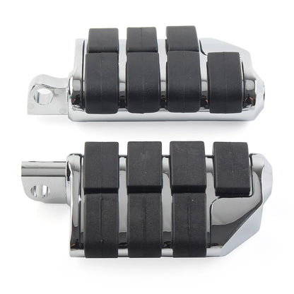 US 2PCS 32mm 1.25" Male Foot pegs Footrest Pedal For Harley Iron XL 883 Chrome